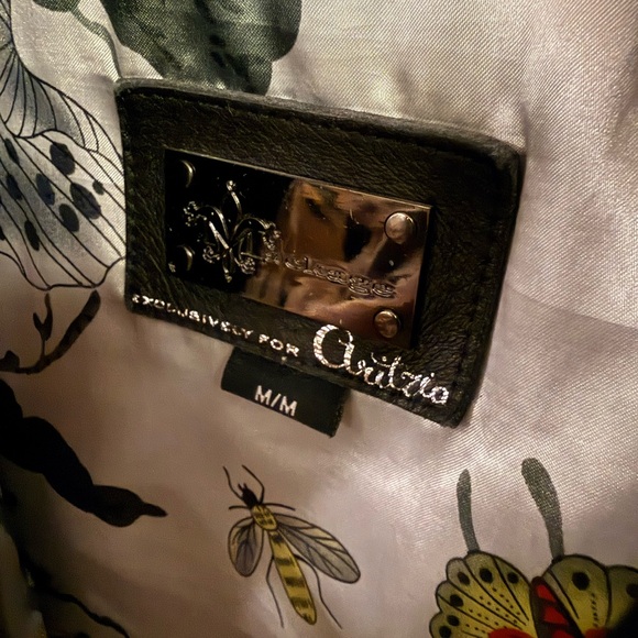 Like New Mackage for Aritzia Black Leather Moto Jacket - Size Medium - Picture 3 of 4